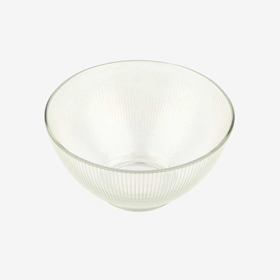 Bol de vidrio transparente Stria 50cl