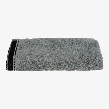 Toalla de tocador de algod&oacute;n gris Sena 30x50cm - 550 g/m&sup2;