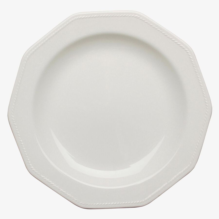 Plato llano blanco de cer&aacute;mica White windsor &Oslash;27cm