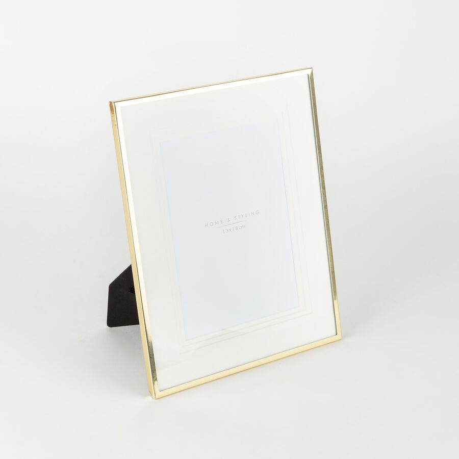 Marco de fotos de metal dorado 20x25cm
