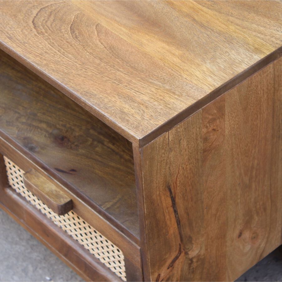 Mueble de televisión de madera de mango Merlín 175x45x57cm Clau&Chloe