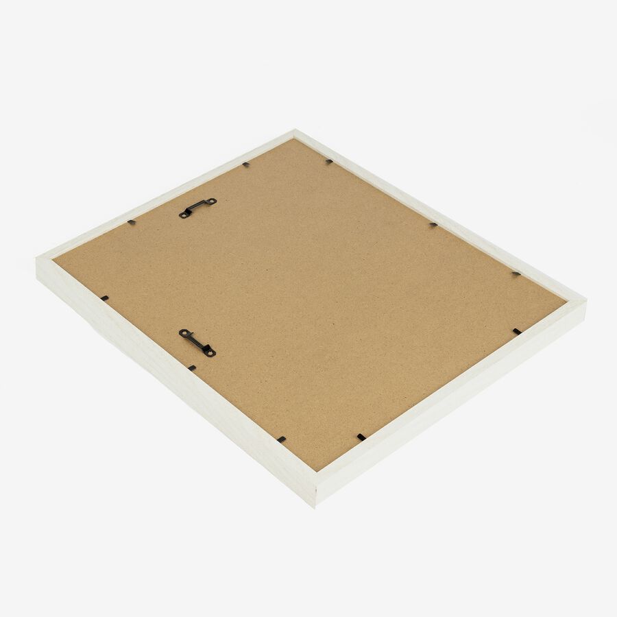 Marco de fotos blanco de madera Mati