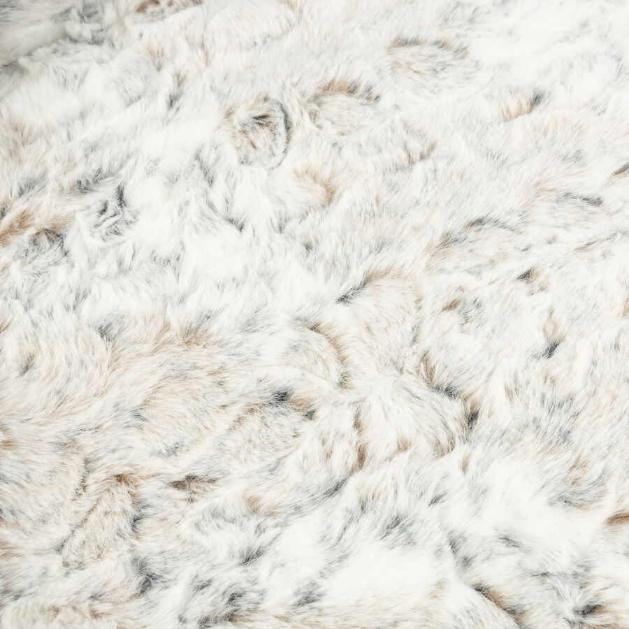 Manta de pelo estampado leopardo de las nieves 130x150cm