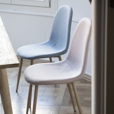 Silla de comedor azul cielo Concept 45x55cm