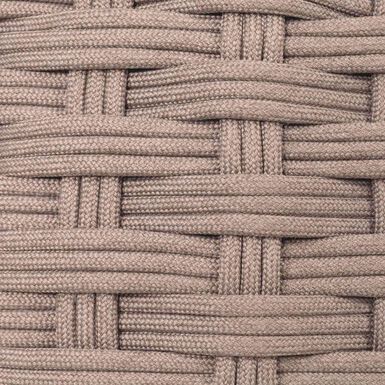 Puff de jard&iacute;n de aluminio caoba Obira &Oslash;49x38cm