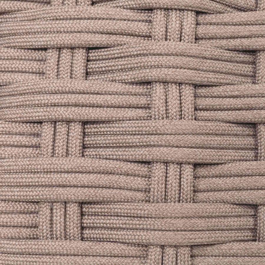 Puff de jard&iacute;n de aluminio caoba Obira &Oslash;49x38cm