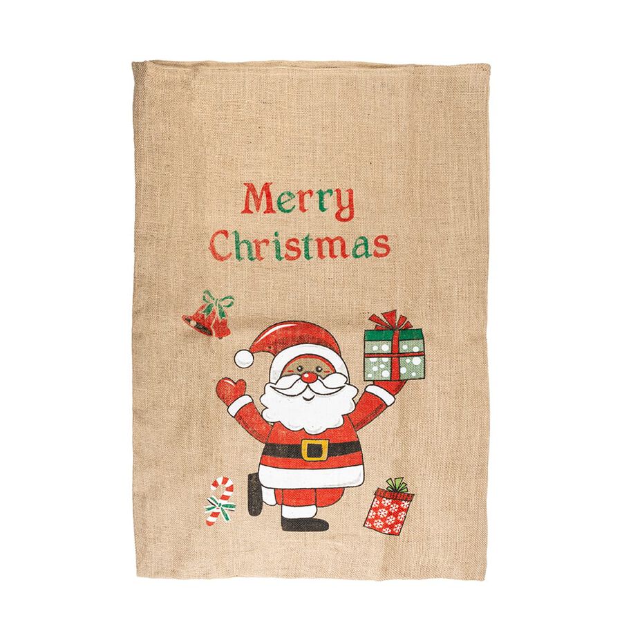 Saco Santa Claus marrón 60x90cm