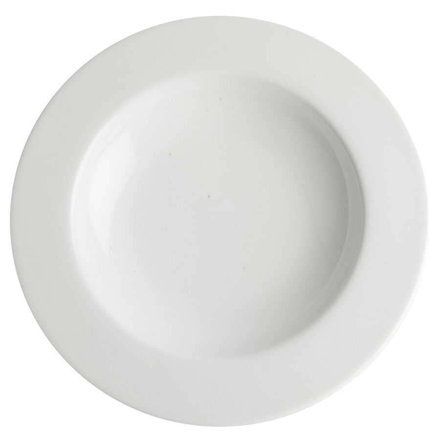 Plato hondo de porcelana White Carol 23cm