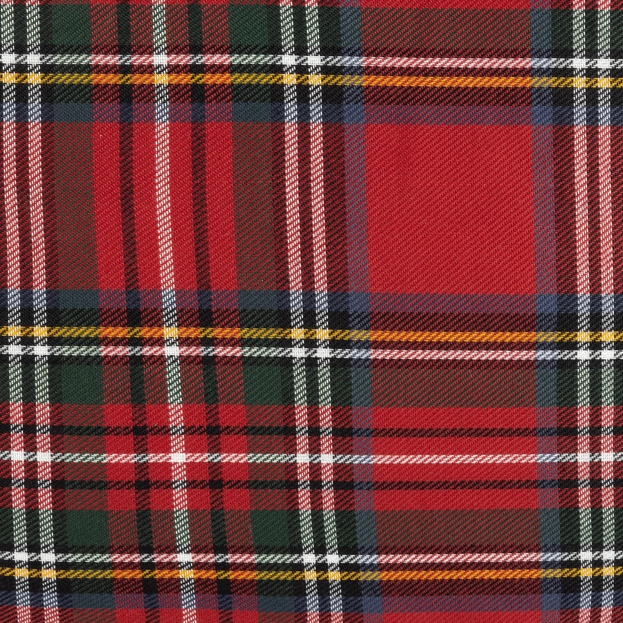 Funda cojín roja tartán 45x45cm