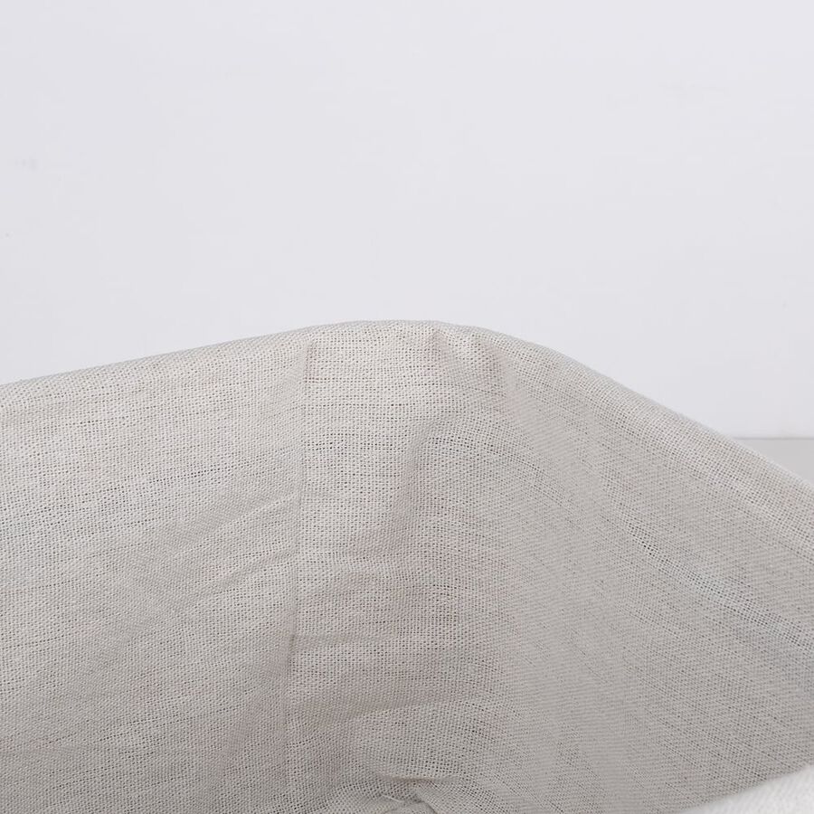 Cesto de bamb&uacute; y lino 34x24x16cm