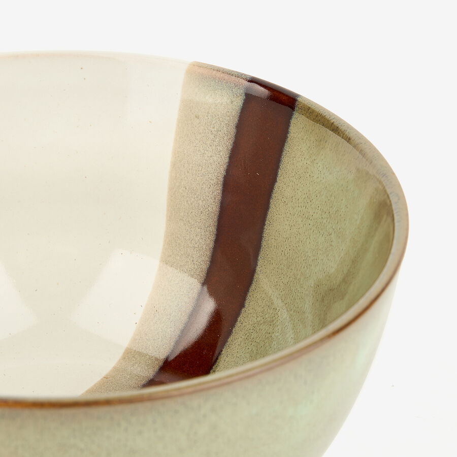 Bol de cerámica caqui Sotres 69cl Ø14cm