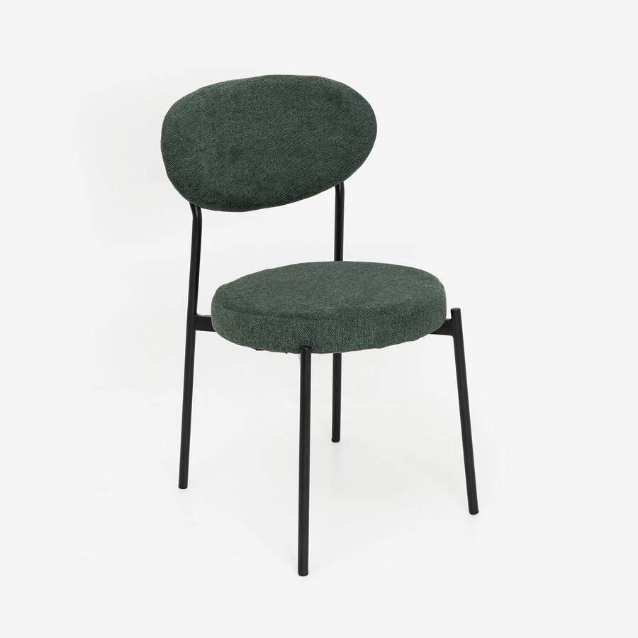 Silla de comedor verde oscuro Candela 49x53 Clau&Chloe