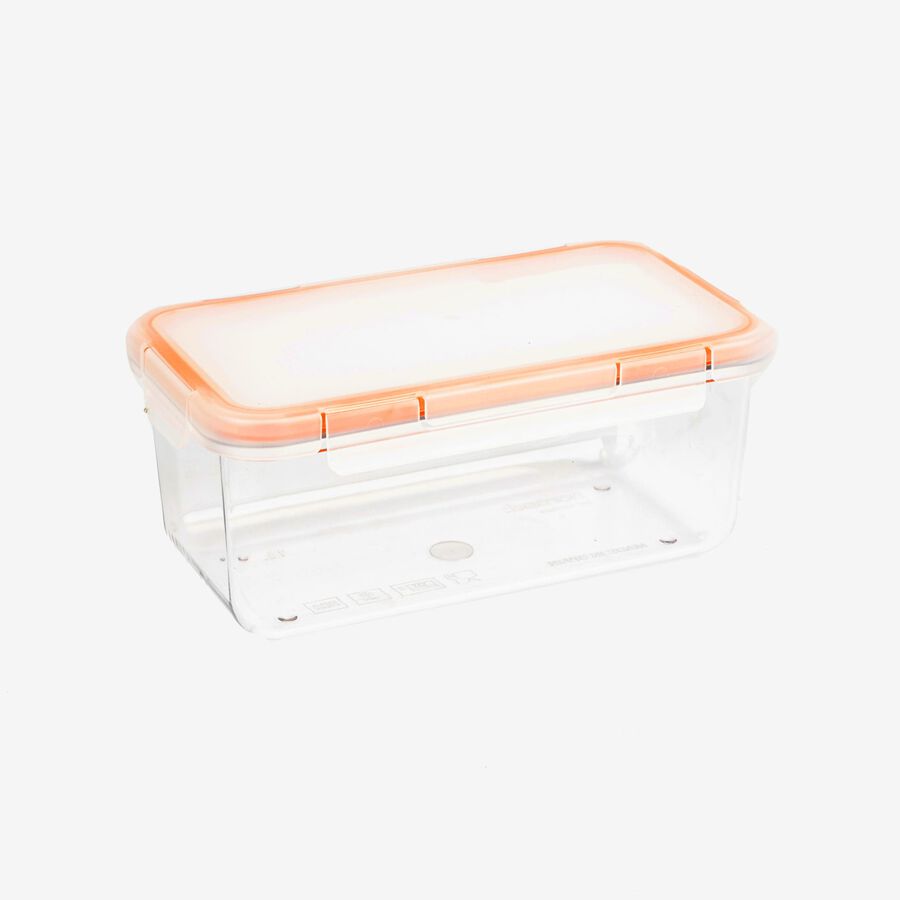 T&aacute;per de pl&aacute;stico rectangular herm&eacute;tico Tritan 19x11x8cm - 1L