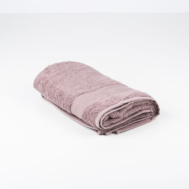 Toalla de lavabo de algodón berenjena Vic 50x100cm - 500 gr/m²