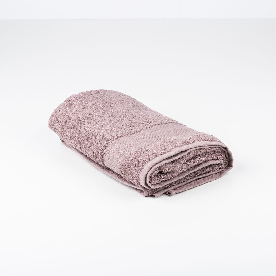 Toalla de lavabo de algodón berenjena Vic 50x100cm - 500 gr/m²