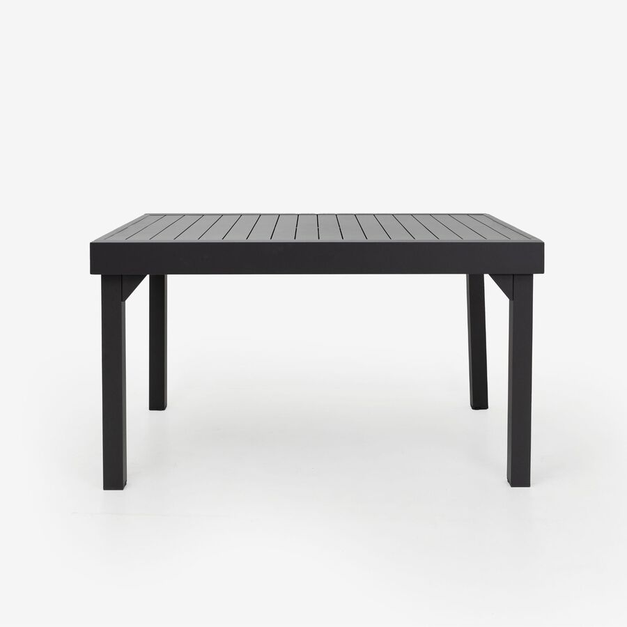 Mesa de jardín extensible de aluminio gris oscuro Paros 135/270x90x75cm