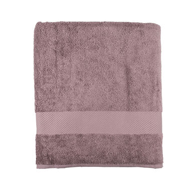 Toalla de ducha XL de algodón berenjena Vic 100x150cm - 500 gr/m²