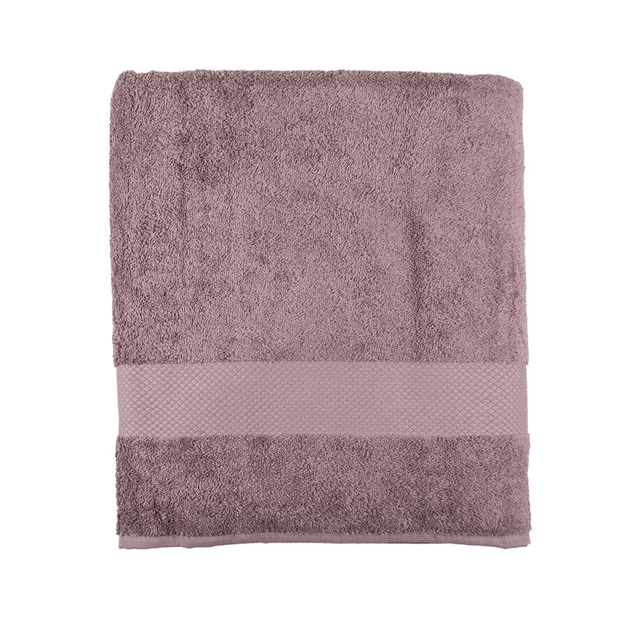 Toalla de ducha XL de algodón berenjena Vic 100x150cm - 500 gr/m²