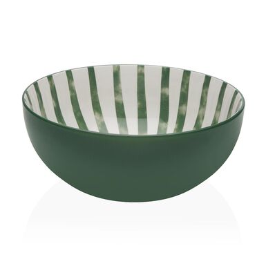 Ensaladera cer&aacute;mica verde Lisa 22cm