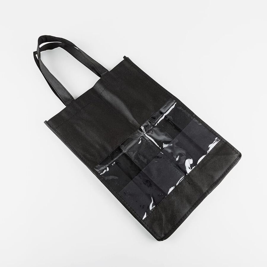 Bolsa para 2 botellas de vino con ventana y asas