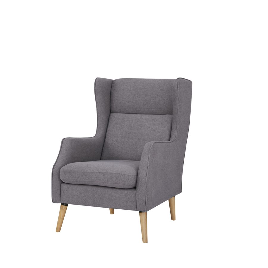 Sillón gris Gaspar 68x92x104cm