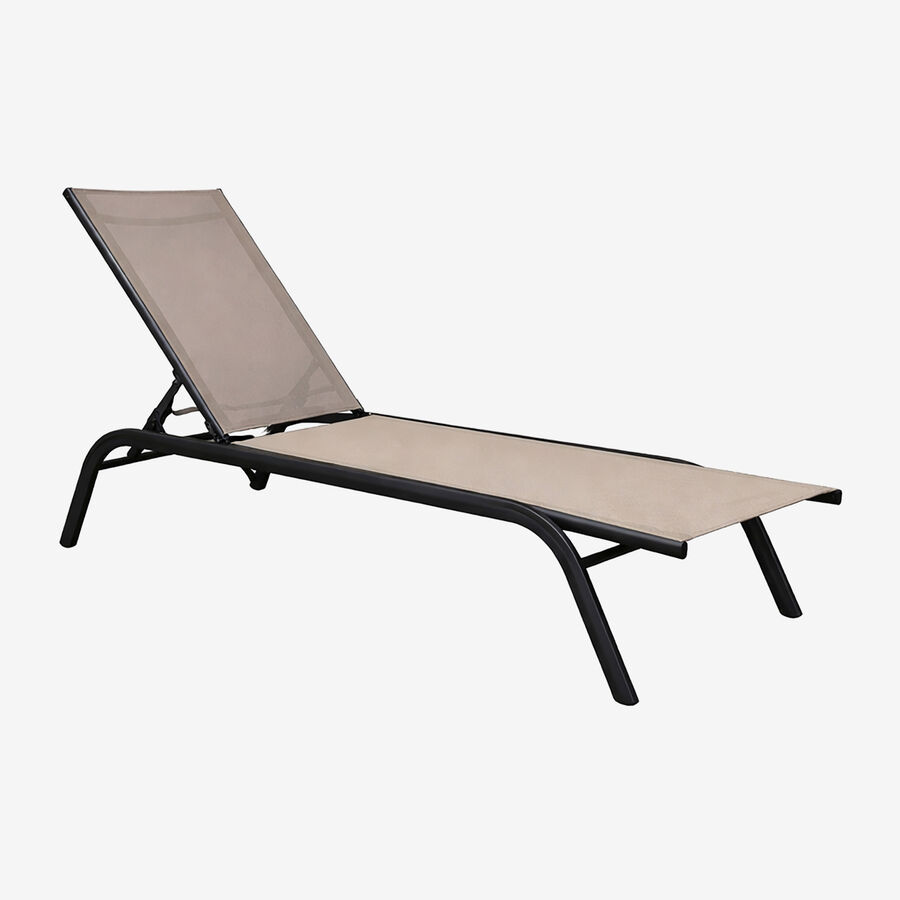 Tumbona de jard&iacute;n de textileno beige Oasis