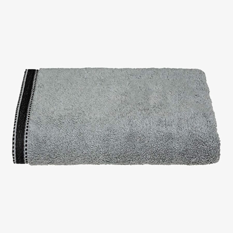 Toalla de ducha de algod&oacute;n gris Sena 70x130cm - 550 g/m&sup2;