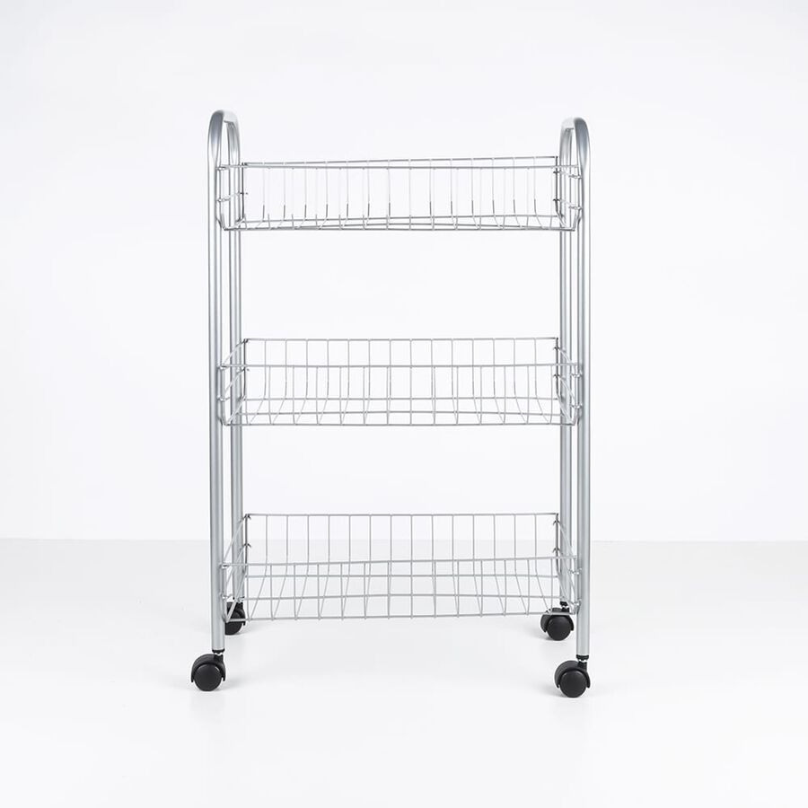 Carro de metal con 3 estantes Akila 41x26x64cm