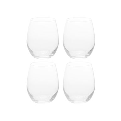 Set de 4 vasos de agua de cristal 39cl