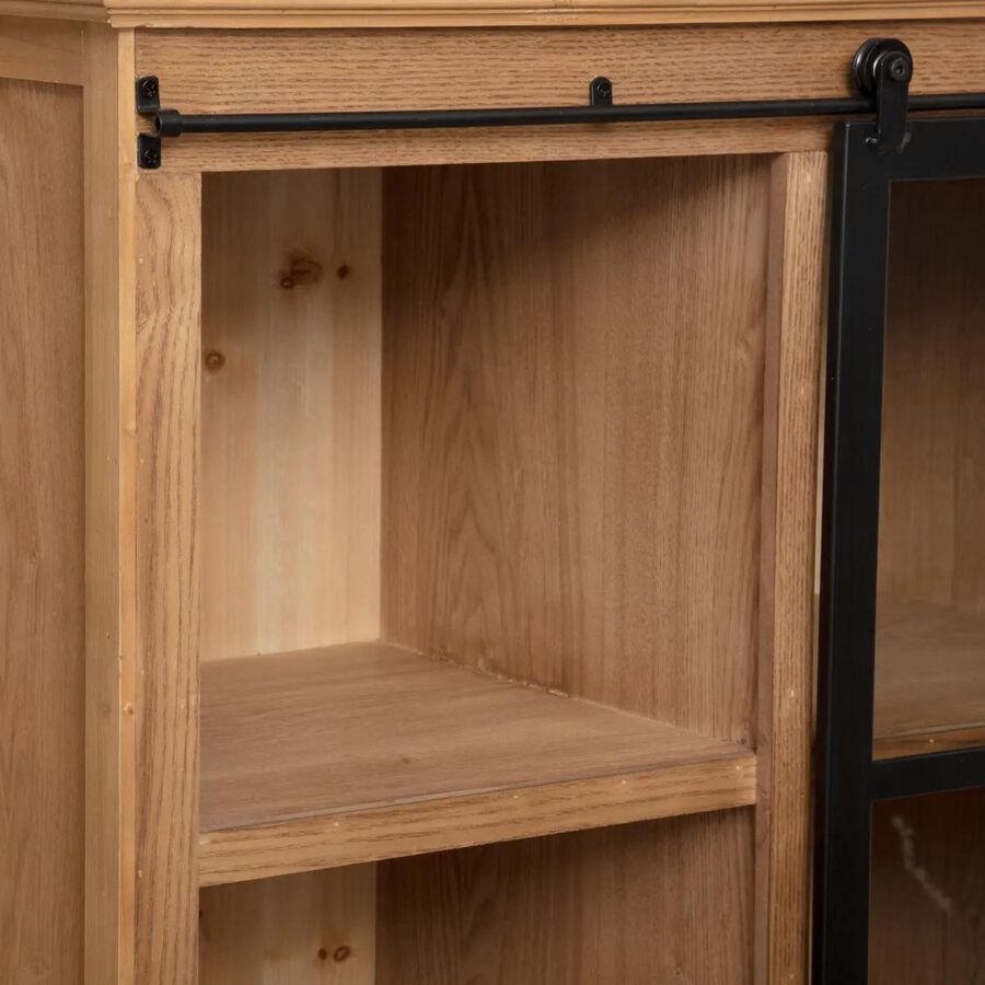 Estanter&iacute;a de madera MDF y de abeto Blida 80x40x150cm