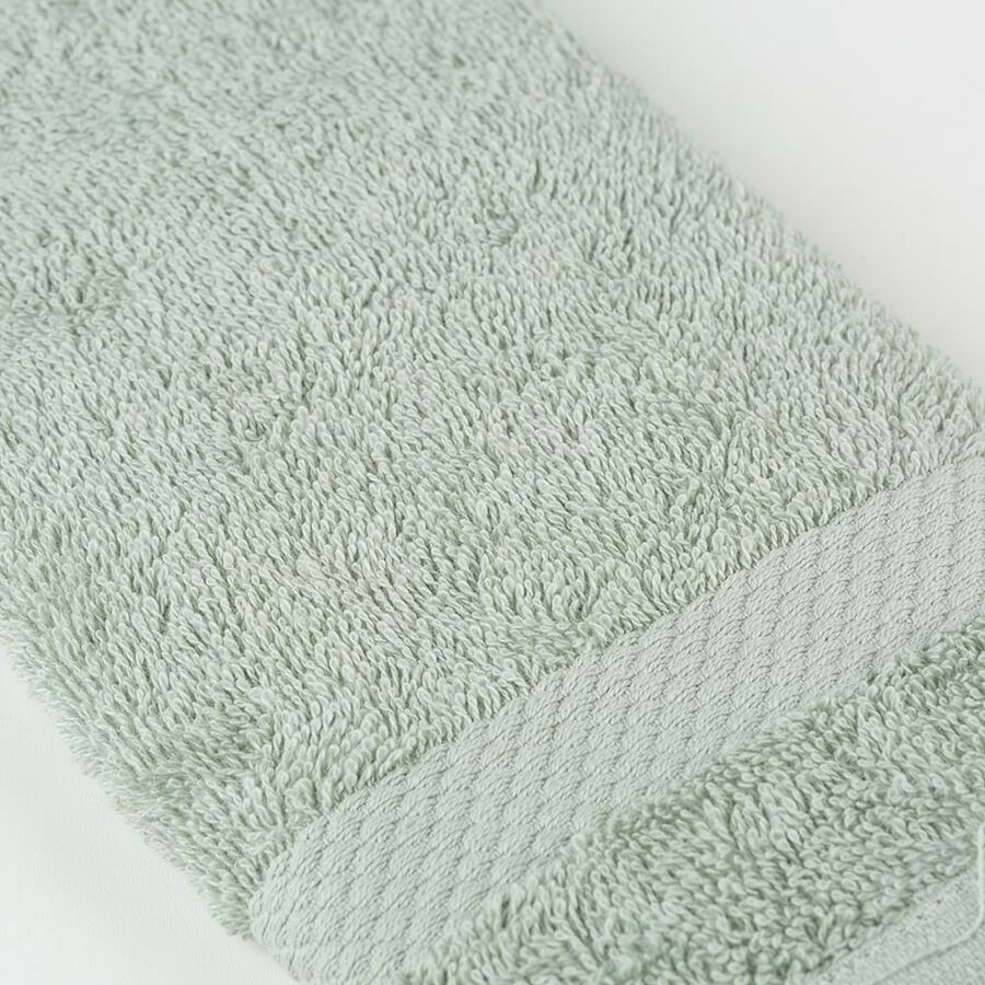 Toalla de tocador de algodón verde agua Vic 30x50cm - 500 gr/m²