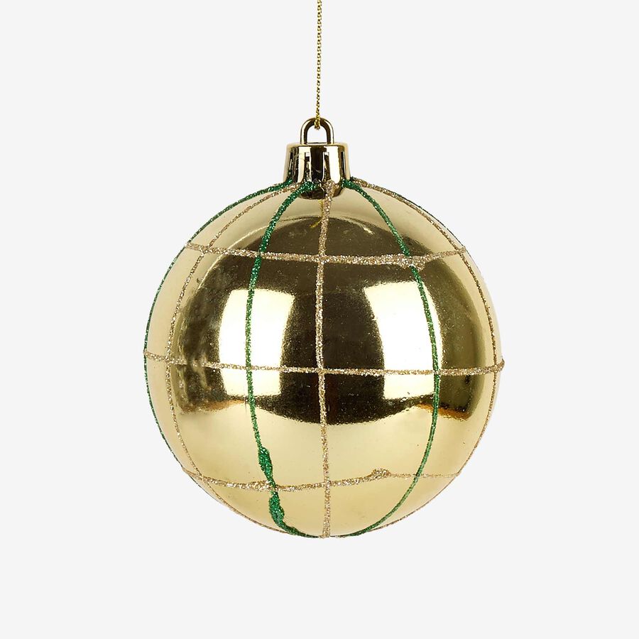 Set de 12 bolas decorativas brillo &Oslash;8cm