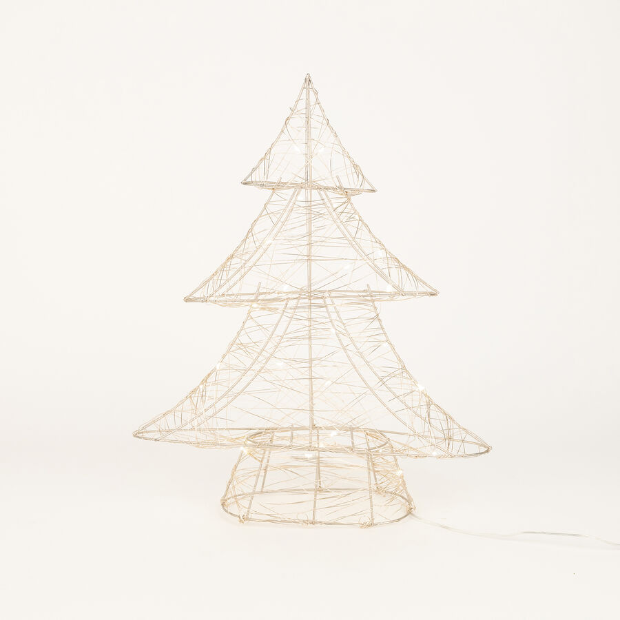 Figura decorativa LED Árbol dorado led 40cm