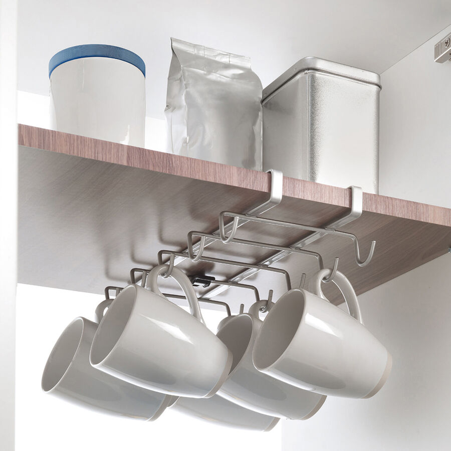 Colgador para 10 tazas acero inoxidable 14x28cm