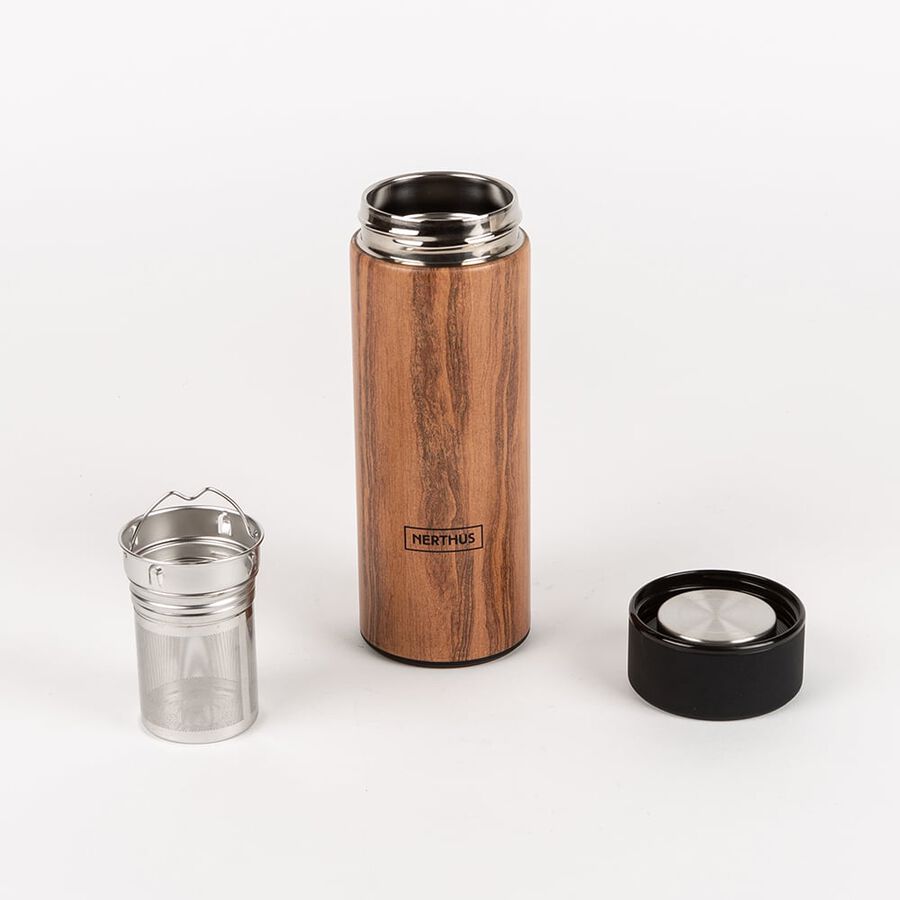 Botella con infusor de madera 300ml