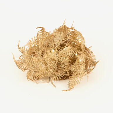 Guirnalda de hojas doradas 20 LEDS