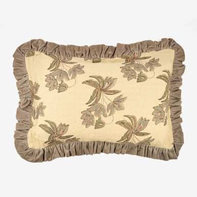 Funda de cojín de algodón flores Mia 40x60cm Clau&Chloe
