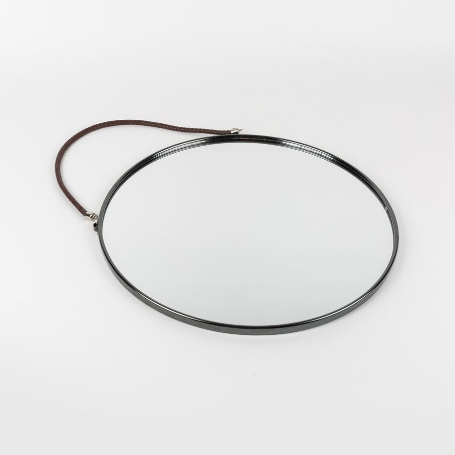 Espejo redondo negro Jan Ø38cm