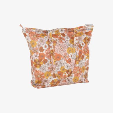 Bolsa con asas impermeable Flores 52x13x43cm