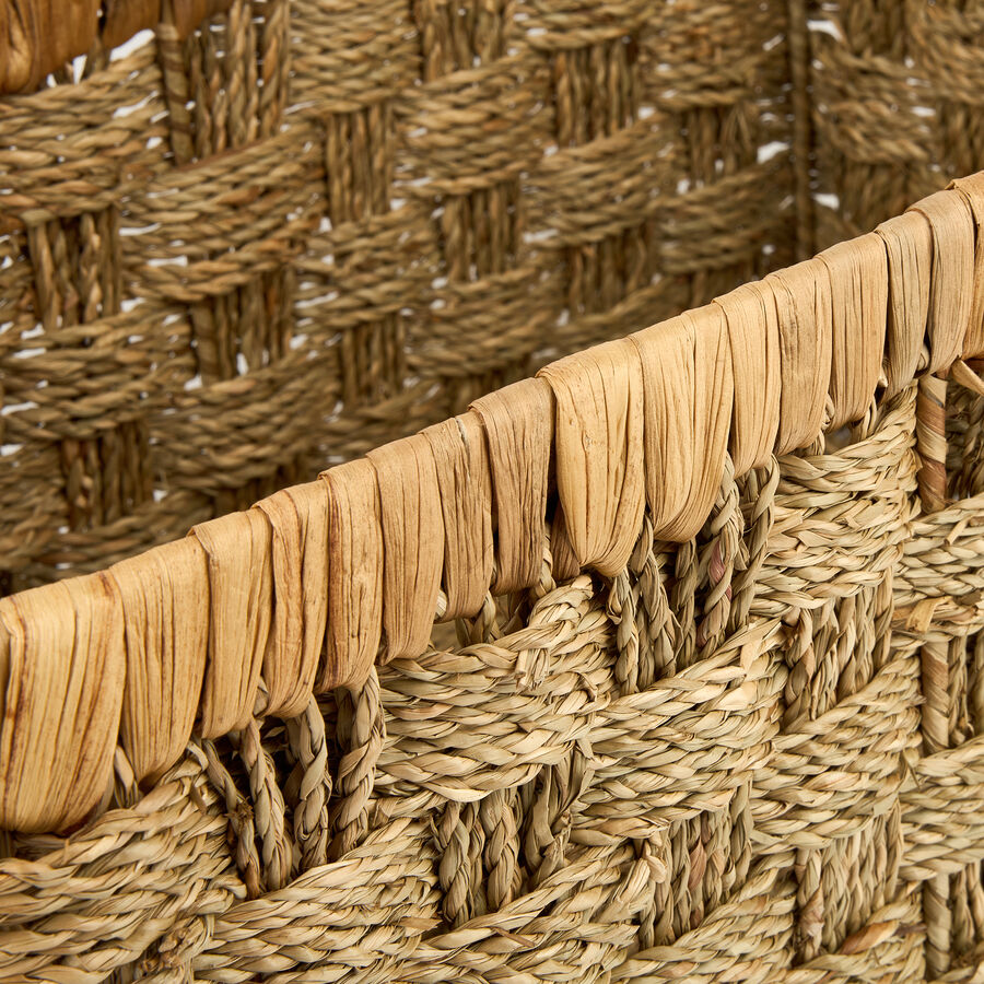Cesta con asas de fibras naturales Arria 34x20x20cm