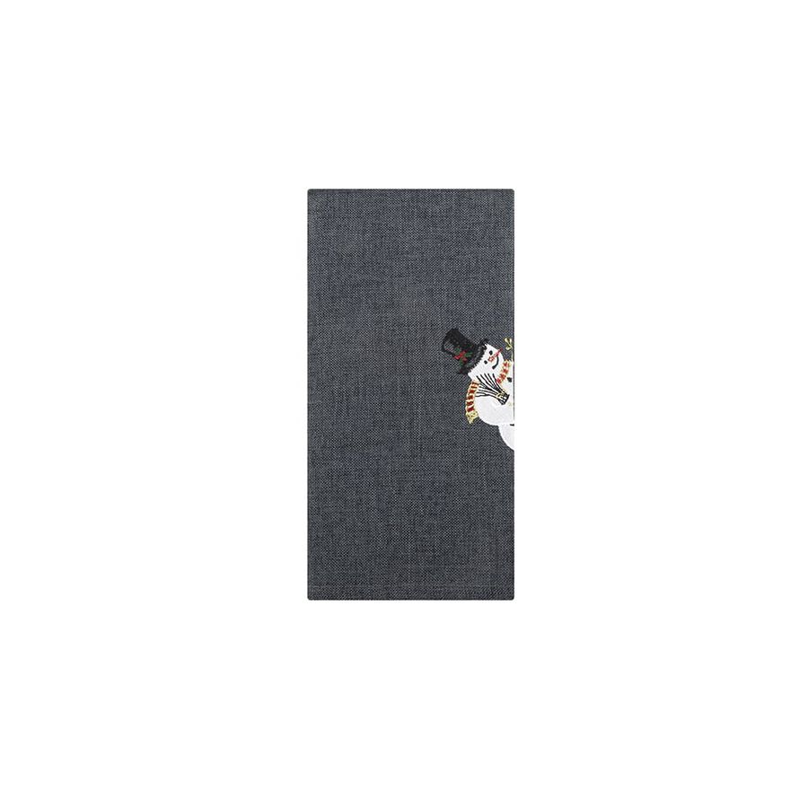 Servilleta gris muñeco nieve 45x45cm