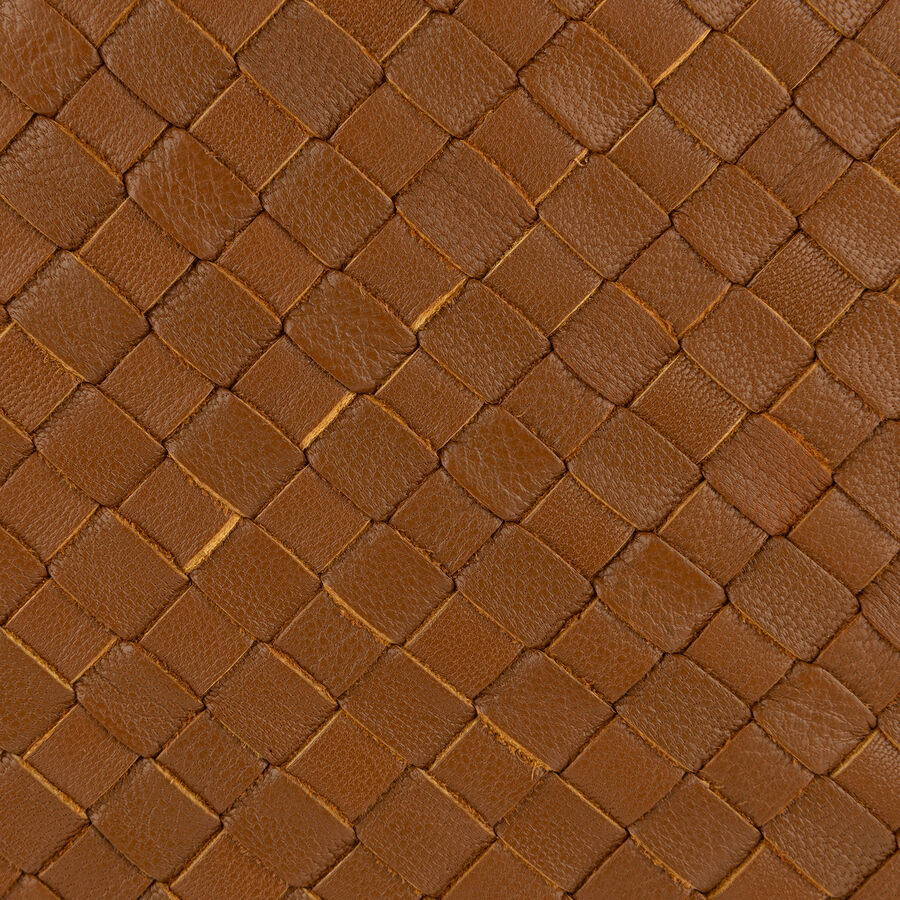 Funda de coj&iacute;n de piel velvet marr&oacute;n Nappa 30x45cm