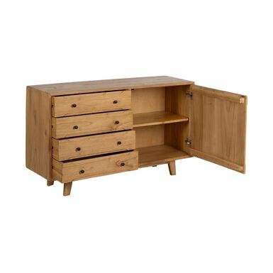 Aparador de madera de mindi 130x40x80cm