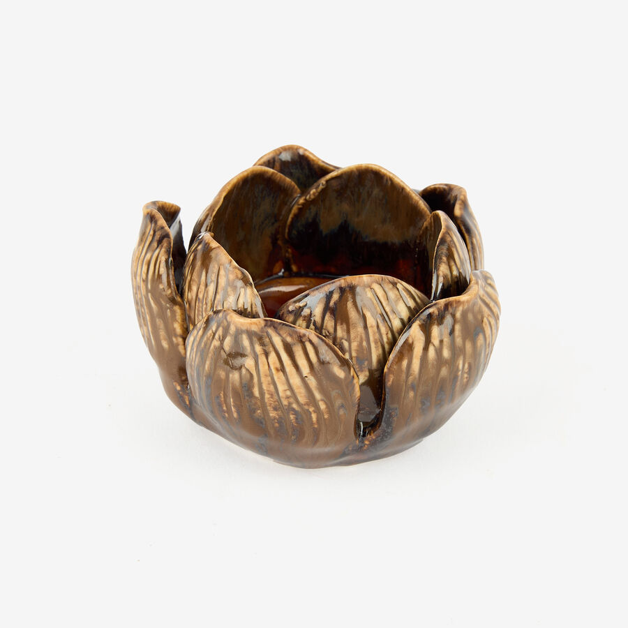 Portavelas de porcelana Loto 6cm en varos colores