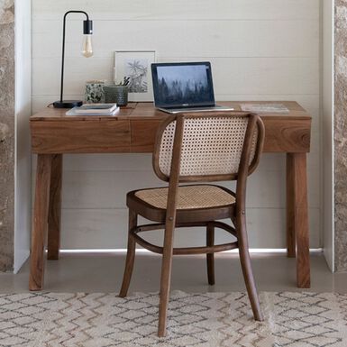 Silla de comedor de madera de olmo Cibran 45x41x83cm Clau&Chloe