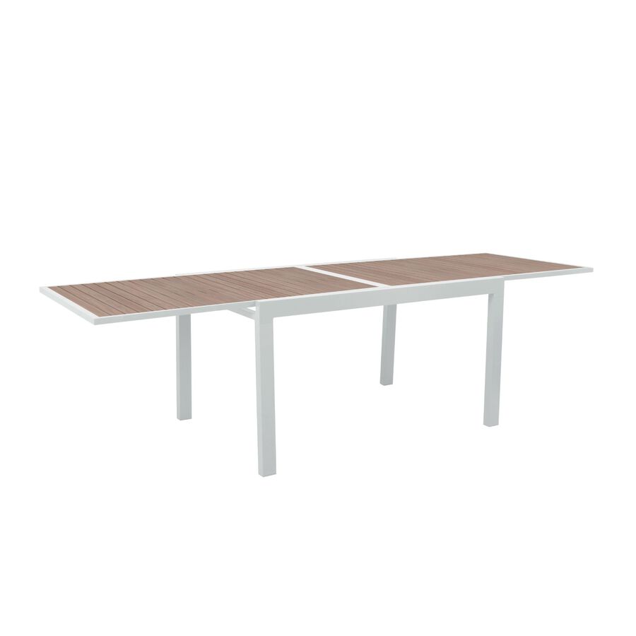 Mesa de jardín extensible de aluminio Anafe 135/270x90x75cm