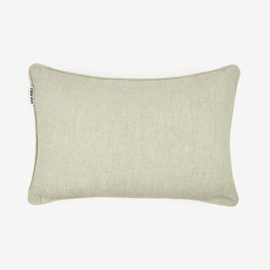 Funda de cojín de lino gris 30x45cm