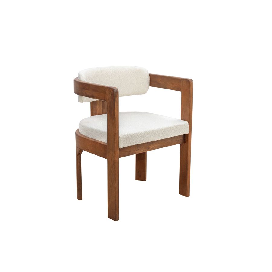 Silla de comedor de madera de mango Brislava 55x55x76cm Clau&Chloe