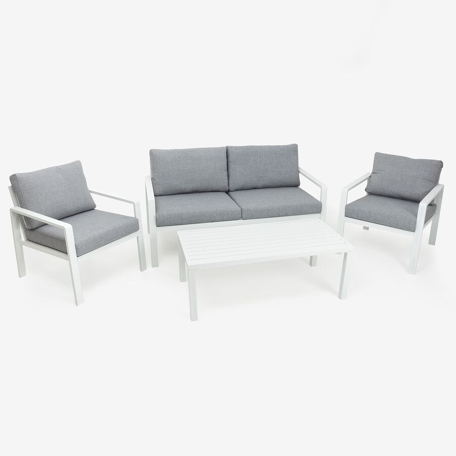 Set de jard&iacute;n de 4 piezas de aluminio Tahit&iacute;