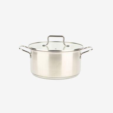 Cacerola de acero inoxidable con tapa Birta disponible en varias medidas